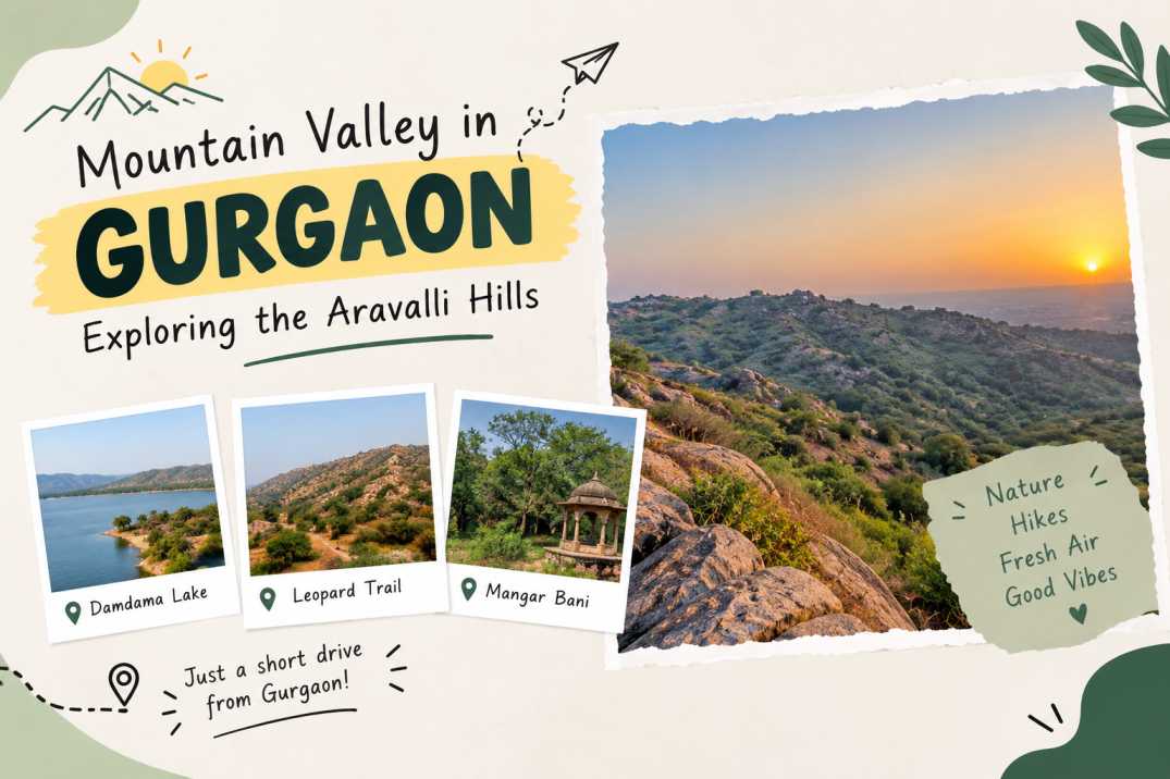 Mountain Valley in Gurgaon and the Aravali Hills
